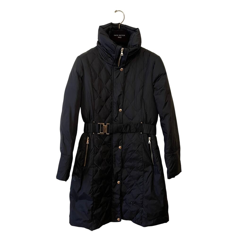 Express Black Quilted Puffer Coat